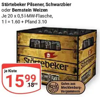 Globus Störtebeker Pilsener, Schwarzbier oder Bernstein Weizen Angebot
