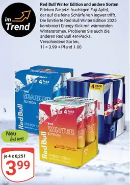 Globus Red Bull Winter Edition und andere Sorten Angebot