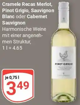 Globus Cramele Recas Merlot, Pinot Grigio, Sauvignon Blanc oder Cabernet Sauvignon Angebot
