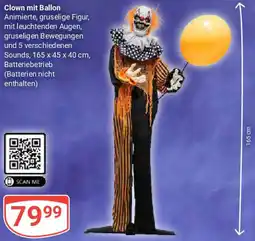 Globus Clown mit Ballon Angebot