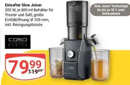 Globus Caso Entsafter Slow Juicer Angebot