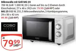 Globus Caso Mikrowelle mit Grill MG 20 Angebot