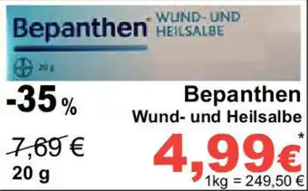 Globus Bepanthen Wund- und Heilsalbe Angebot