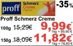 Globus Proff Schmerz Creme Angebot
