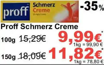 Globus Proff Schmerz Creme Angebot