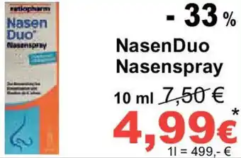 Globus NasenDuo Nasenspray Angebot