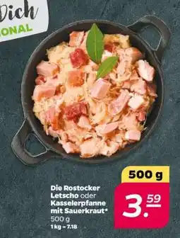 NETTO Die Rostocker Letscho oder Kasselerpfanne mit Sauerkraut Angebot