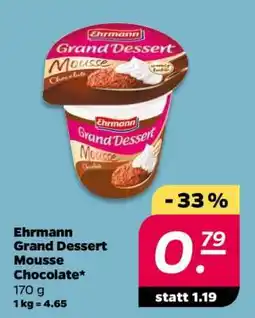NETTO Ehrmann Grand Dessert Mousse Chocolate Angebot