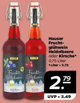 NETTO Hauser Fruchtglühwein Heidelbeere oder Kirsche Angebot