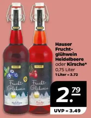 NETTO Hauser Fruchtglühwein Heidelbeere oder Kirsche Angebot