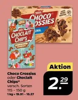 NETTO Choco Crossies oder Choclait Chips Angebot