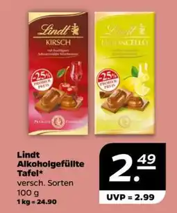 NETTO Lindt alkoholgefüllte Tafel Angebot