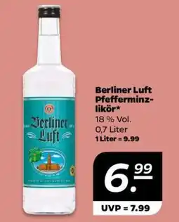 NETTO BERLINER LUFT Pfefferminzlikör Angebot