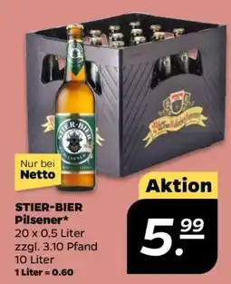 NETTO STIER - BIER Pilsener Angebot