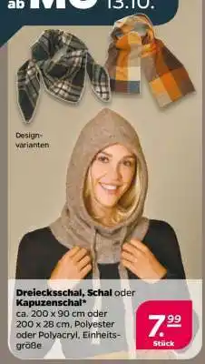 NETTO Dreiecksschal, Schal oder Kapuzenschal Angebot