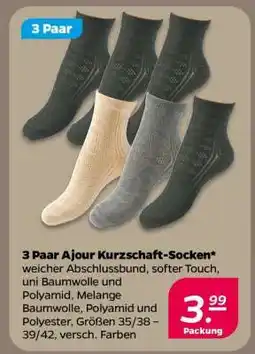 NETTO 3 Paar Ajour Kurzschaft-Socken Angebot