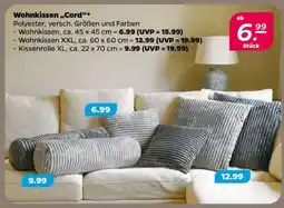 NETTO Wohnkissen „Cord“ Angebot