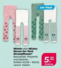 NETTO Minnie oder Mickey Mouse 2er-Pack Strumpfhosen Angebot