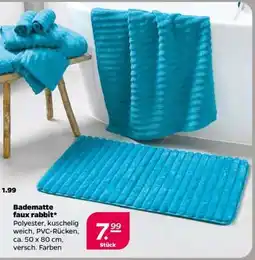NETTO Badematte faux rabbit Angebot