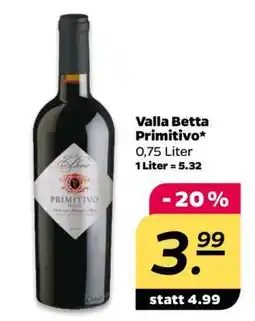 NETTO Valla Betta Primitivo Angebot