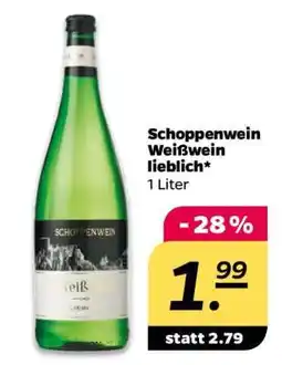 NETTO Schoppenwein Weißwein lieblich Angebot