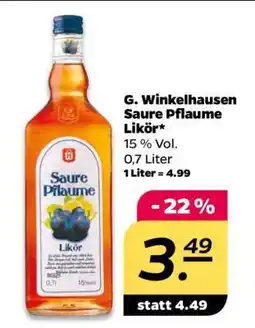 NETTO G. Winkelhausen Saure Pflaume Likör Angebot