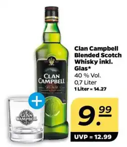 NETTO Clan Campbell Blended Scotch Whisky inkl. Glas Angebot