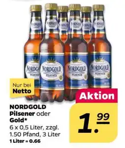 NETTO NORDGOLD Pilsener oder Gold Angebot