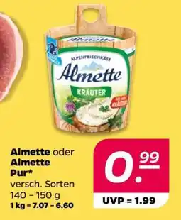 NETTO Almette oder Almette Pur Angebot