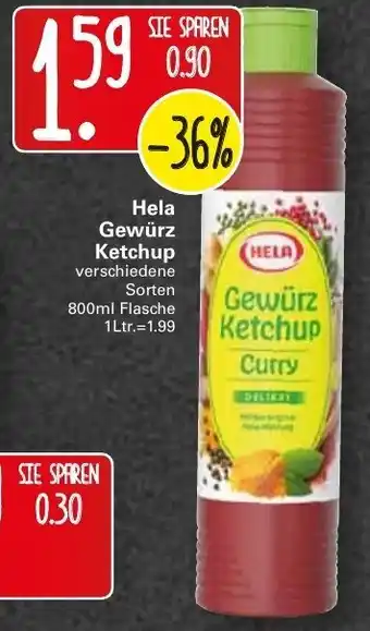 WEZ Hela Gewürz Ketchup 800ml Angebot