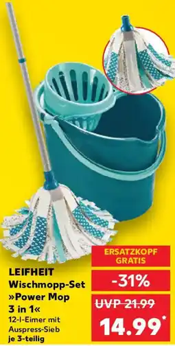 Kaufland LEIFHEIT Wischmopp-Set Power Mop 3in1 Angebot