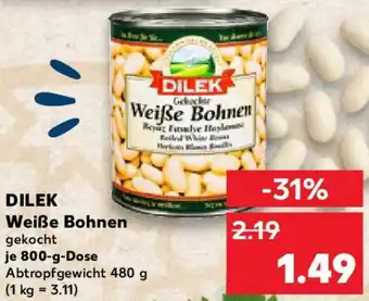 Kaufland DILEK Weiße Bohnen Angebot