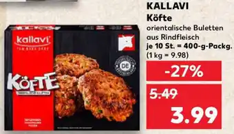 Kaufland KALLAVI Köfte Angebot
