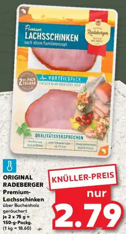 Kaufland ORIGINAL RADEBERGER Premium Lachsschinken Angebot