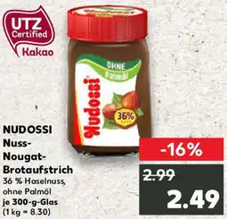 Kaufland NUDOSSI Nuss Nougat Brotaufstrich Angebot