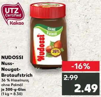 Kaufland NUDOSSI Nuss Nougat Brotaufstrich Angebot