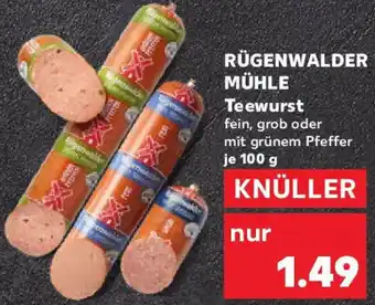 Kaufland RÜGENWALDER MÜHLE Teewurst Angebot