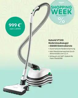 Vorwerk Kobold VT300 Bodenstaubsauger + EB400 Elektrobürste Angebot
