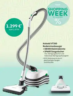 Vorwerk Kobold VT300 Bodenstaubsauger + EB400 Elektrobürste + SP600 Saugwischer Angebot