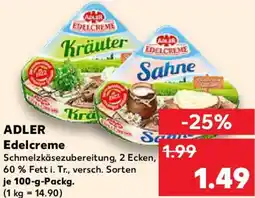 Kaufland ADLER Edelcreme Angebot