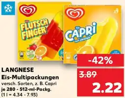 Kaufland LANGNESE Eis-Multipackungen Angebot