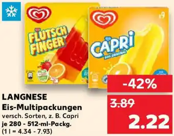 Kaufland LANGNESE Eis-Multipackungen Angebot