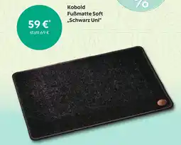 Vorwerk Kobold Fußmatte Soft ,,Schwarz Uni" Angebot