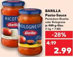 Kaufland BARILLA Pasta-Sauce Angebot