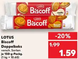 Kaufland LOTUS Biscoff Doppelkeks Angebot