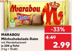 Kaufland MARABOU Milchschokolade Daim Angebot