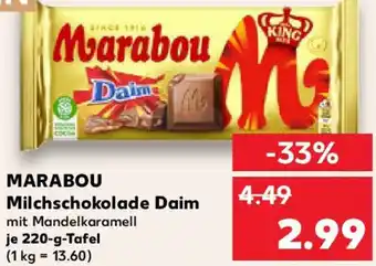 Kaufland MARABOU Milchschokolade Daim Angebot