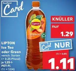 Kaufland LIPTON Ice Tea oder Green Angebot