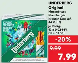 Kaufland UNDERBERG Original Angebot