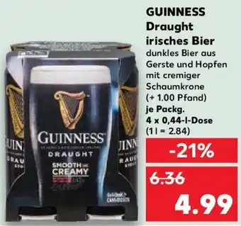 Kaufland GUINNESS Draught irisches Bier Angebot